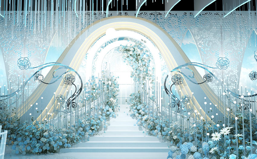 和田市釡香烙馍村水晶厅效果展示